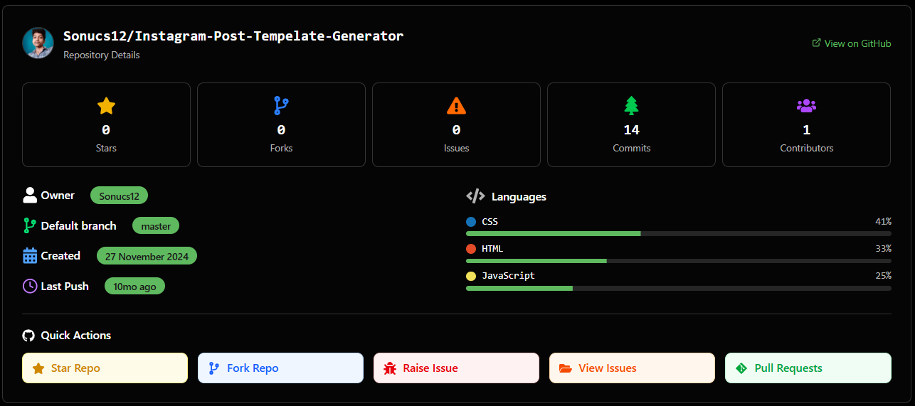 GitHub File Tree Visualizer Preview 2